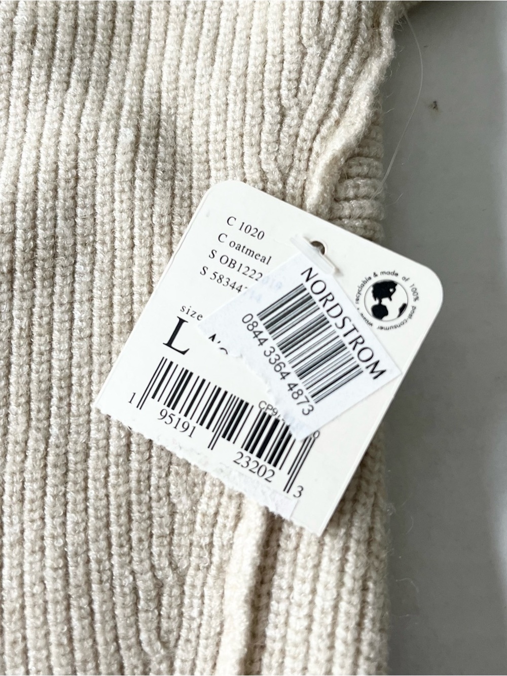 FREE PEOPLE Saffron Ribbed Open Back Sweater Top in Oatmeal Size L
NWT - Picture 5 of 11